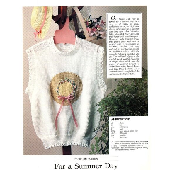 Leisure Arts The Magazine June 1988 Cross Stitch, Knit, Crochet Patterns - Picture 5 of 5